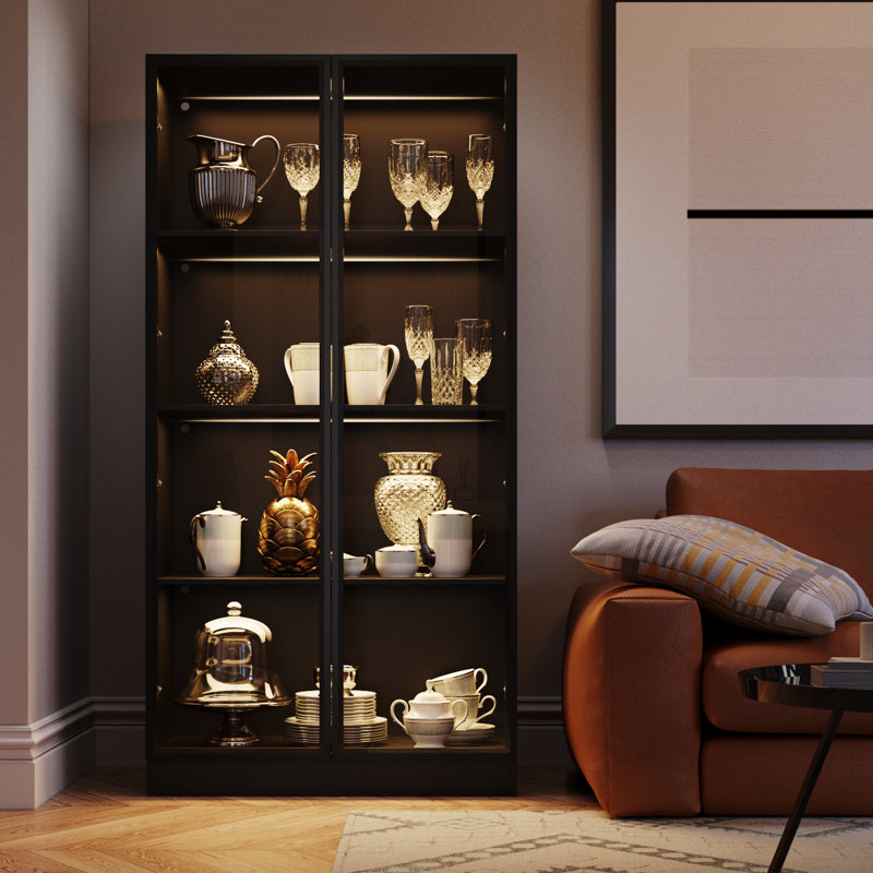 Wayfair glass cabinet discount